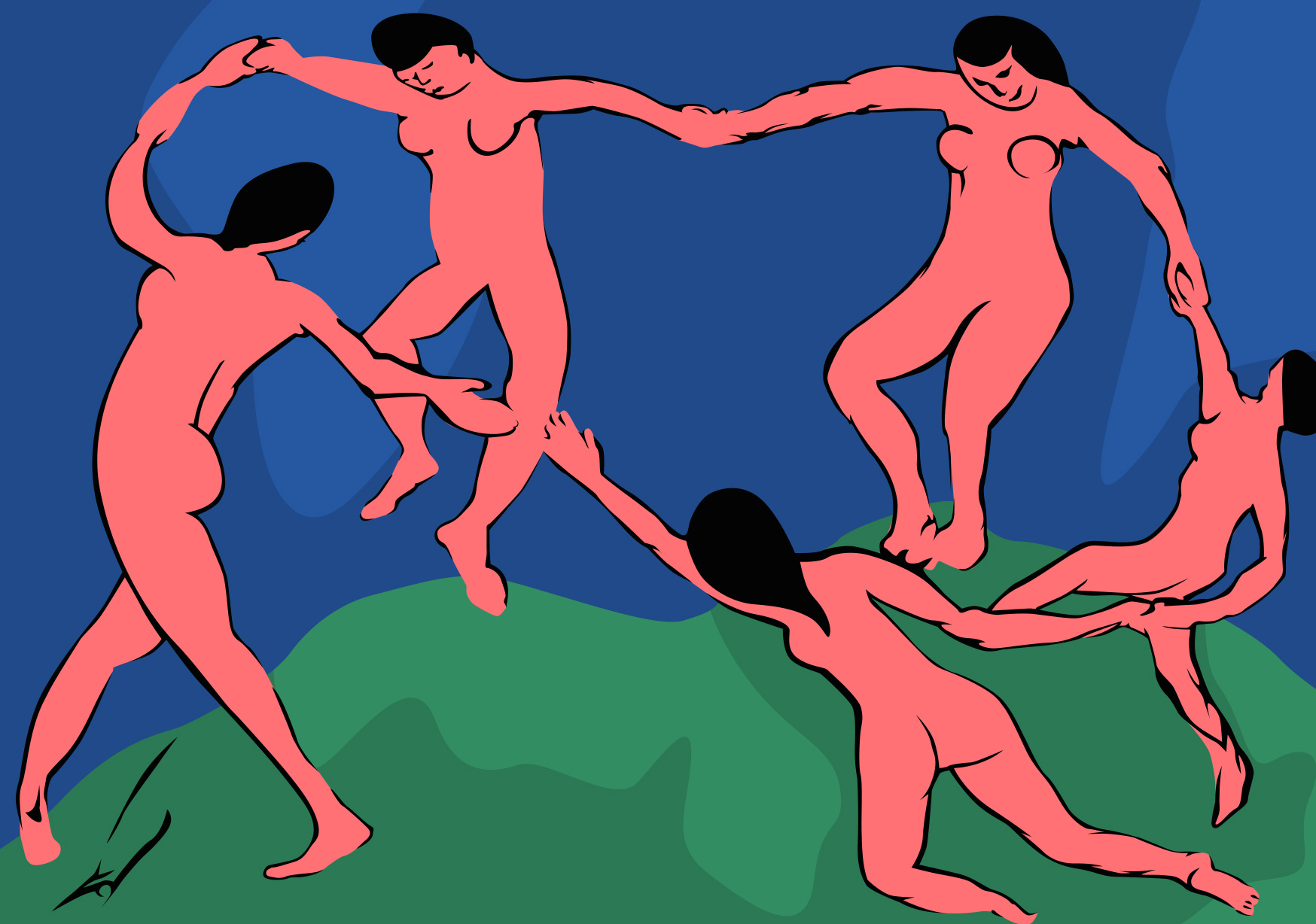 Postkarte - Museum Art - La Danse, Matisse Postkarte - Museum Art - La Danse, Matisse