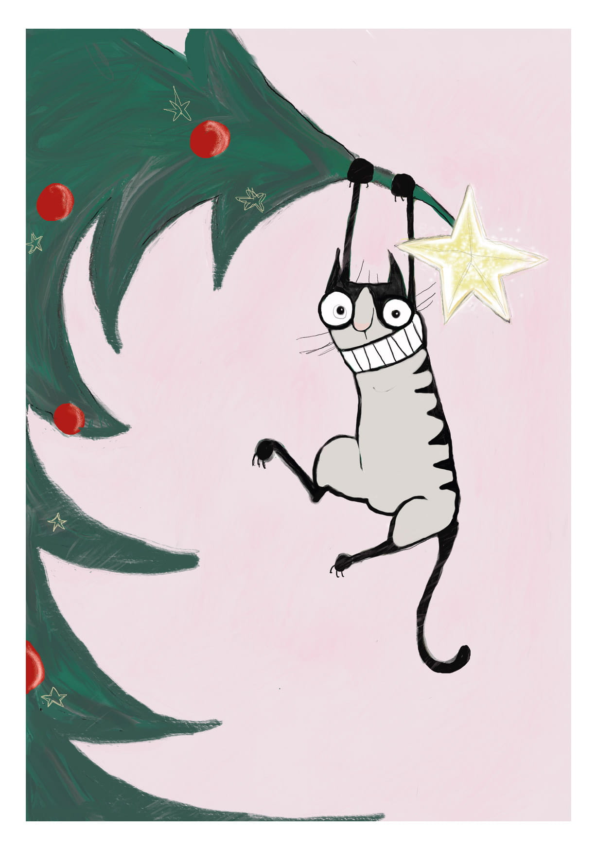 Postcard - kittiekatstudio - cat