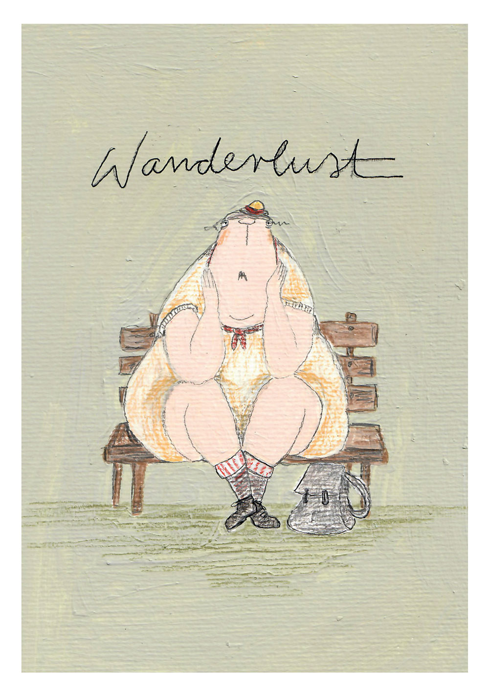 Postkarte - kittiekatstudio - wanderlust