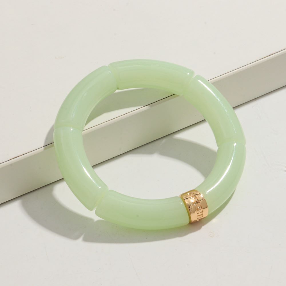 Happy Beads Armband light green