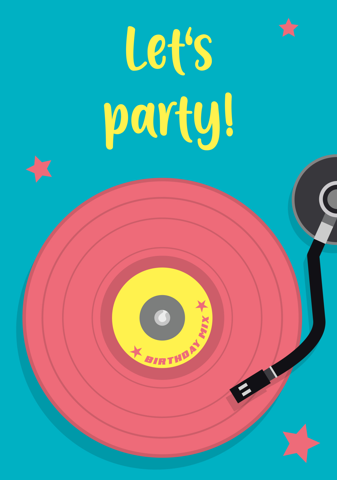 Postkarte - luminous - Let's Party Postkarte - luminous - Let's Party
