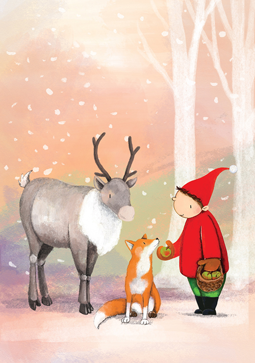 Postcard - Tabea Güttner - Gnome fox