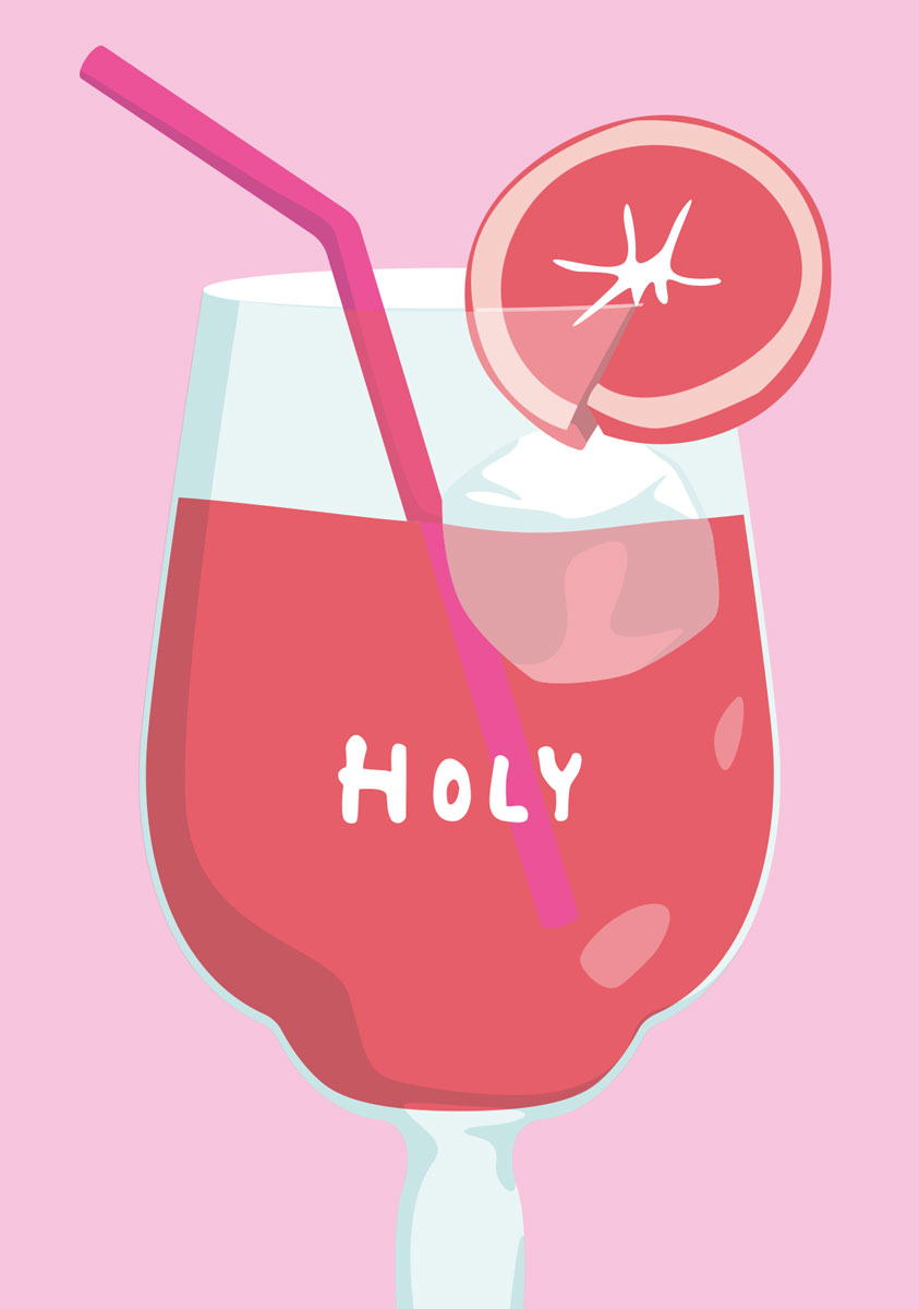 Postcard - luminous - holy...