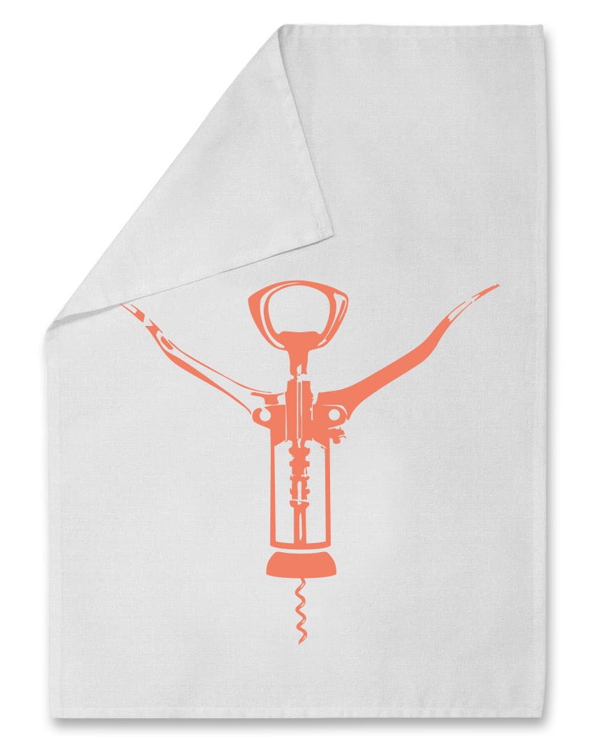 Tea towel - Corkscrew