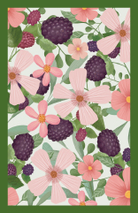 Minicard - Toni Starck - Flowers and Blackberry