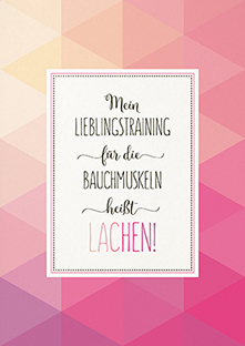 Postkarte - La Card - Bauchmuskeln