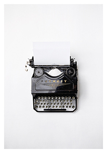 Postkarte - La Card - Typewriter