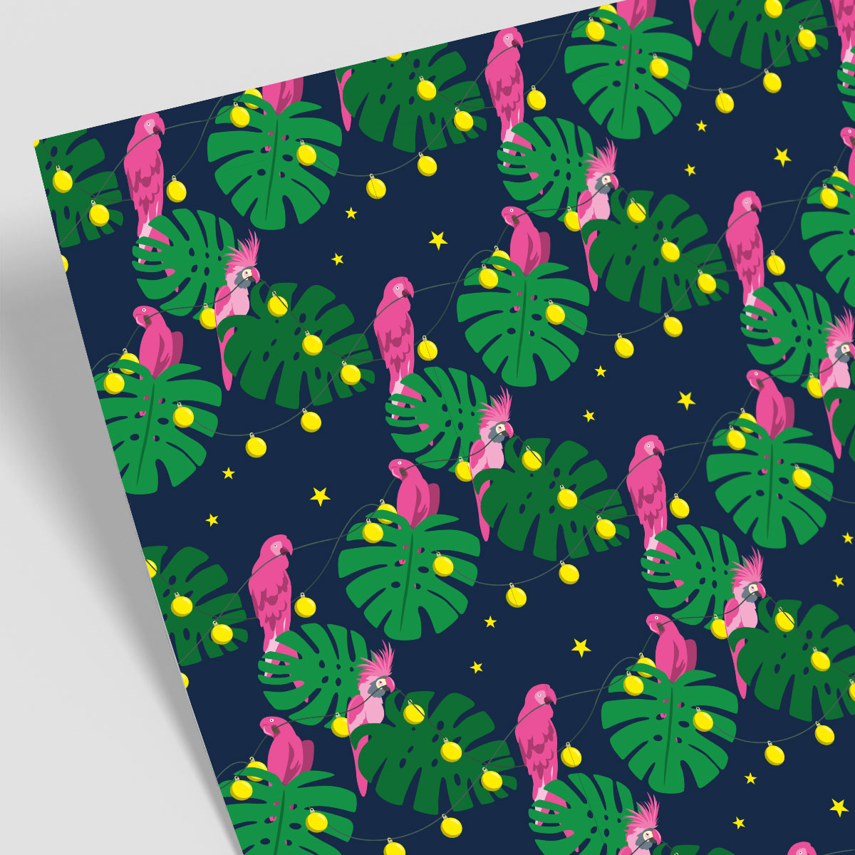 Wrapping paper - Crossover - Parrots