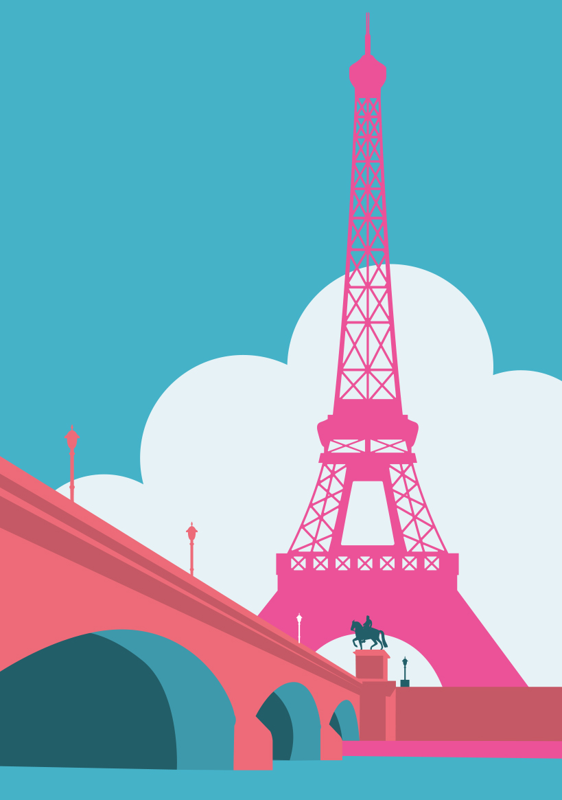 Postcard - Bon Voyage - Eifeltrum Paris Postcard - Bon Voyage - Eifeltrum Paris