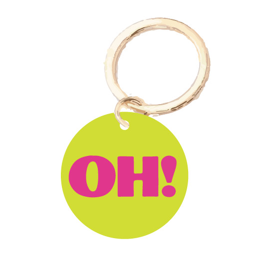 Key ring - Happy Plexis 3 cm - OH!