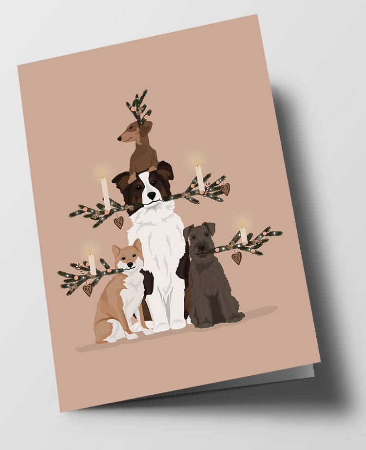 C6 folding card - Alfie's Greetings - Christmas Tree