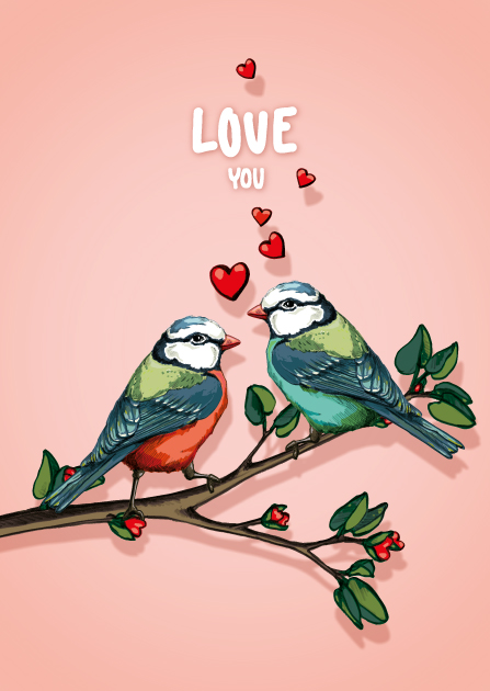 Postcard - illi - MORALI Love you
