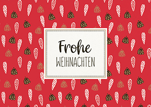 Postkarte - La Card - Tannenzapfen