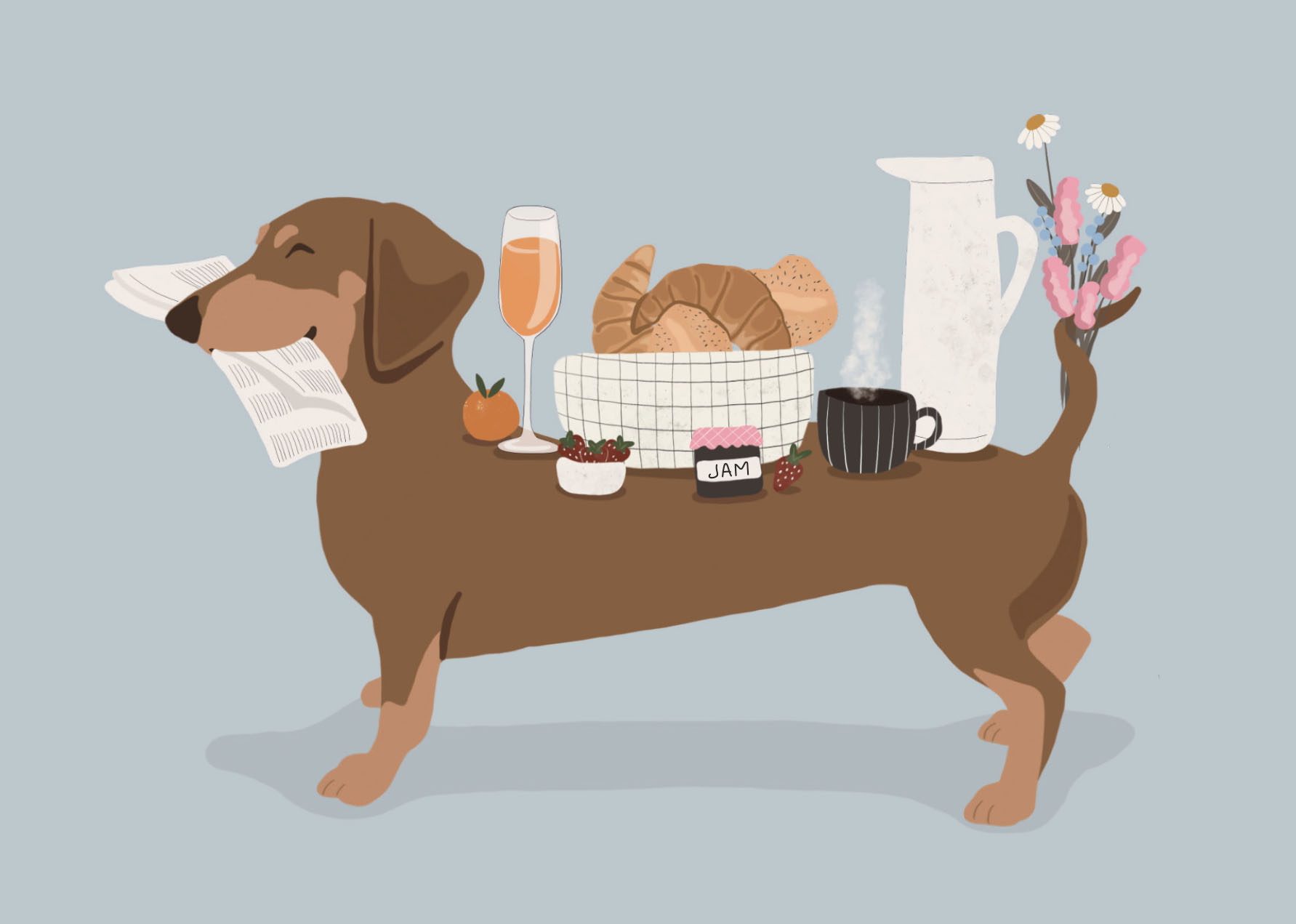 Postcard - Alfie's Greetings - Sunday Brunch