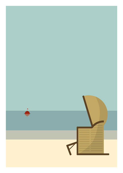 Postcard - Daria Ivanova - Beach chair