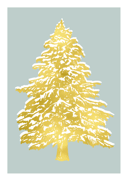 Postcard - illi - Gold embossing - PUNO Postcard - illi - Gold embossing - PUNO
