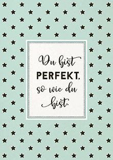 Postkarte - La Card - Du bist perfekt Postkarte - La Card - Du bist perfekt