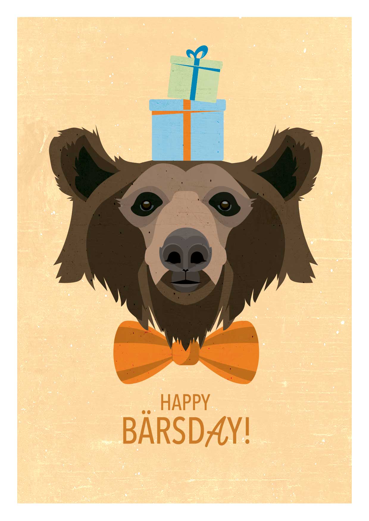 Postkarte - Daria Ivanova - Happy Bärsday