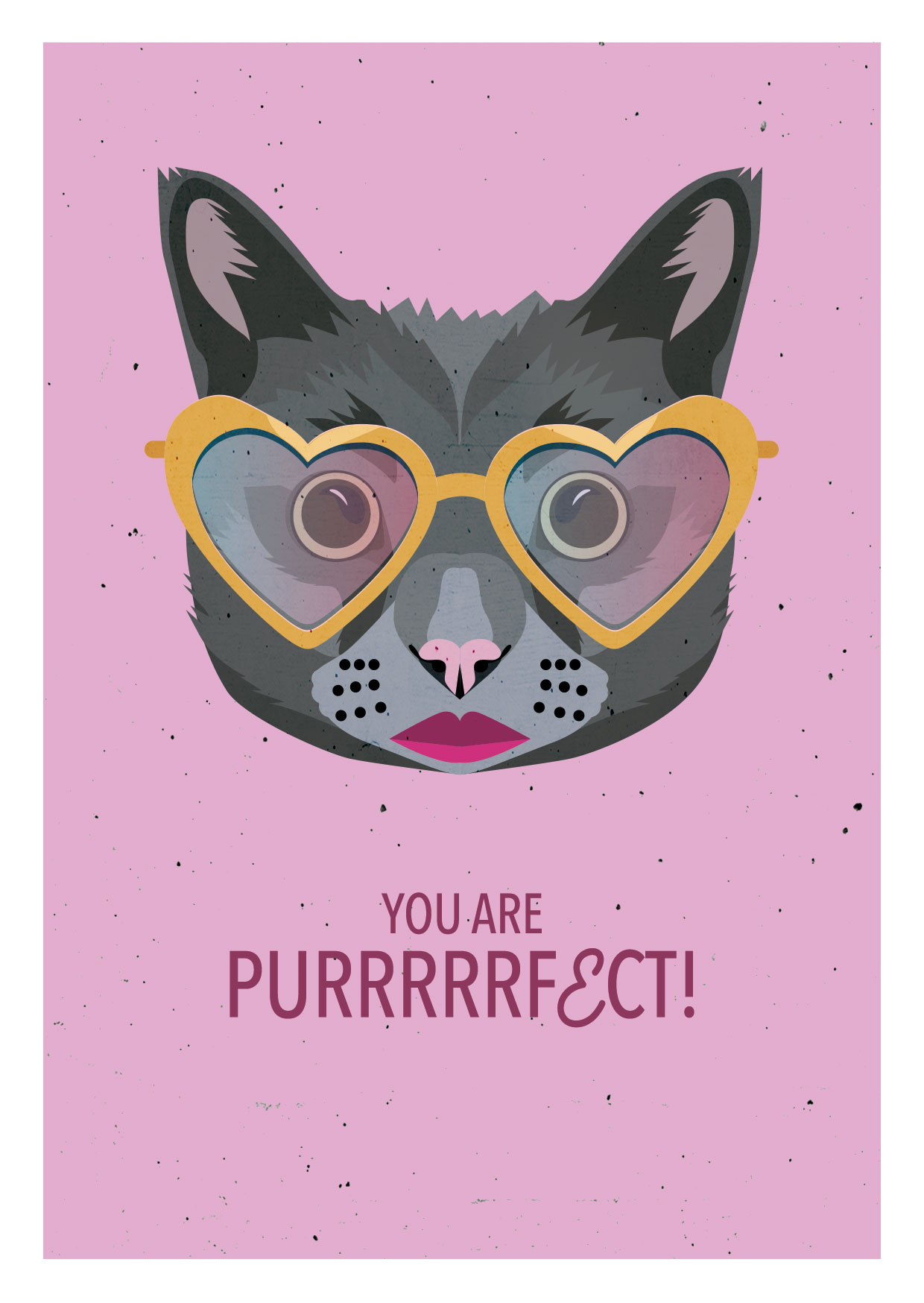 Postcard - Daria Ivanova - Cat purrrfect