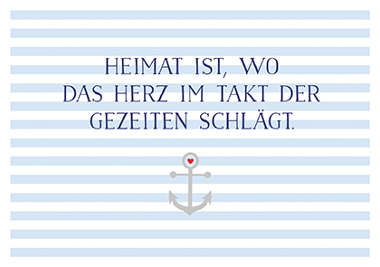 Postkarte - La Card - Takt der Gezeiten