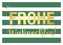 Geschenkanhänger - Weihnachten, green