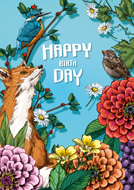 Postcard - illi - BILA Happy birthday