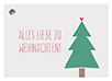 Geschenkanhänger - Baum mit Herz