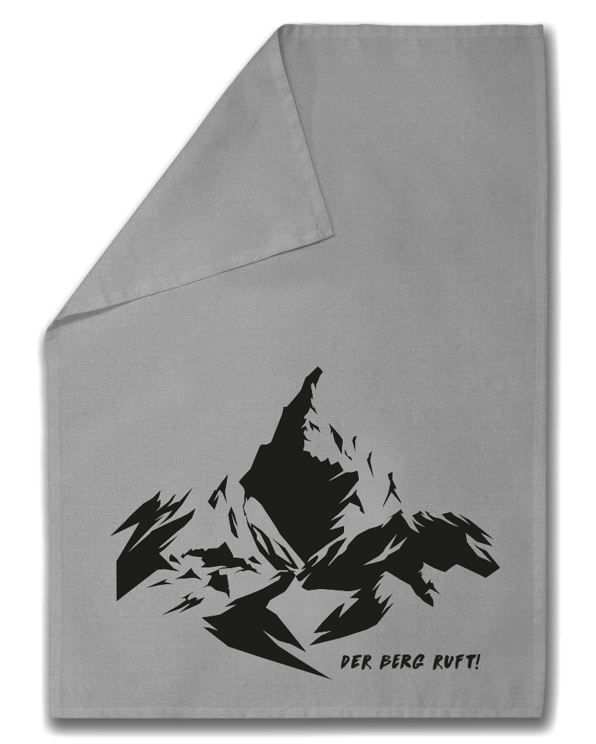 Tea towel - Mountains, grey Tea towel - Mountains, grey