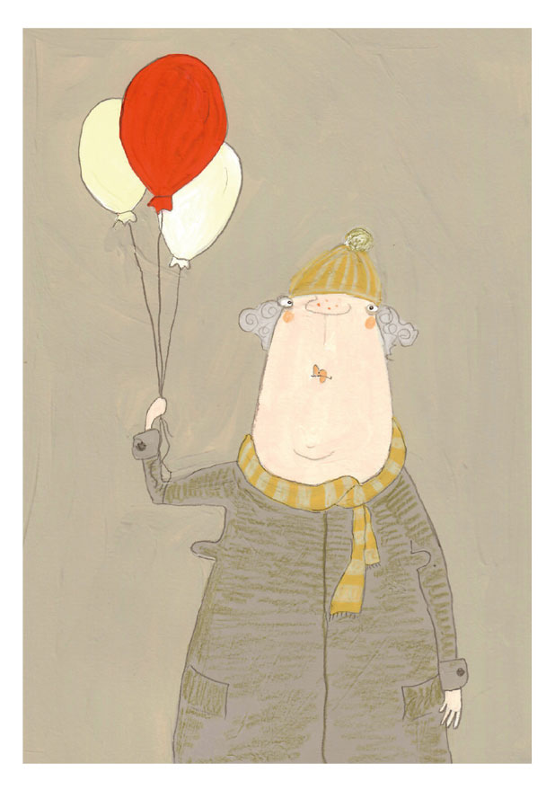 Postkarte - kittiekatstudio - Luftballons