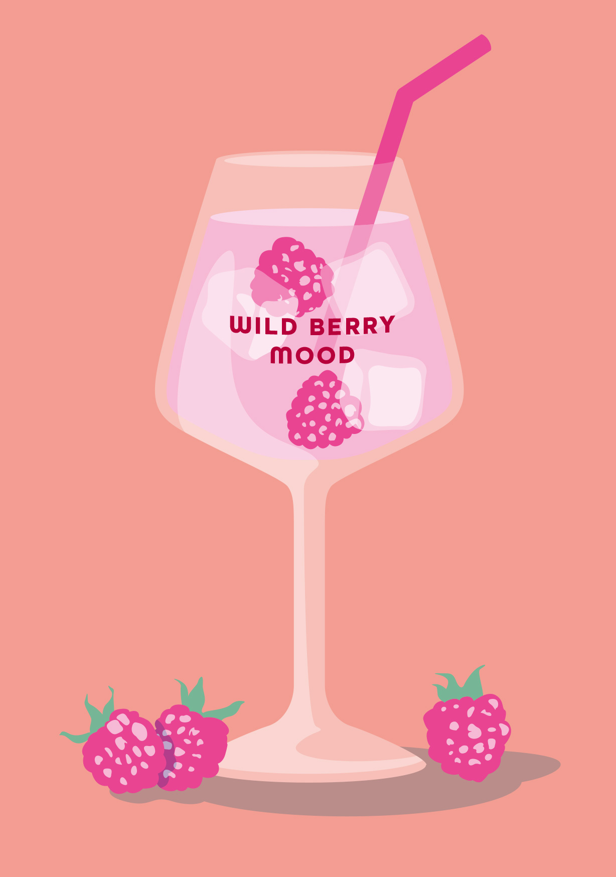 Postcard - neonstyle - Wild Berry Mood