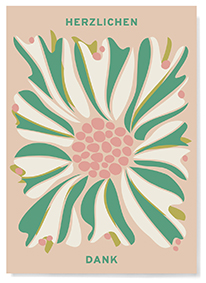 Postcard - familytree - Herzlichen Dank