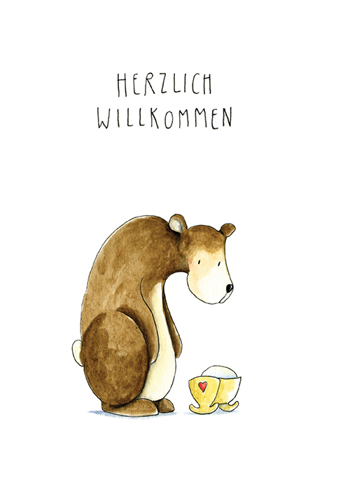 Postcard - Tabea Güttner - Herzlich Willkommen Br Postcard - Tabea Güttner - Herzlich Willkommen Br