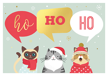 Postkarte - La Card - Katzentrio