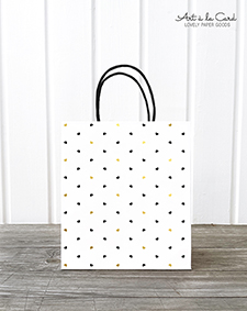 Geschenktüte Midi - Miniherzen, gold Geschenktüte Midi - Miniherzen, gold