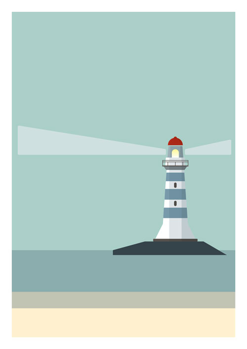 Postcard - Daria Ivanova - Lighthouse