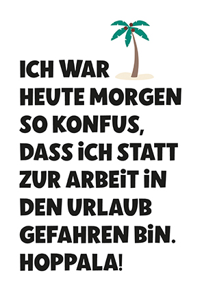 Postkarte - La Card - Urlaub Hoppala