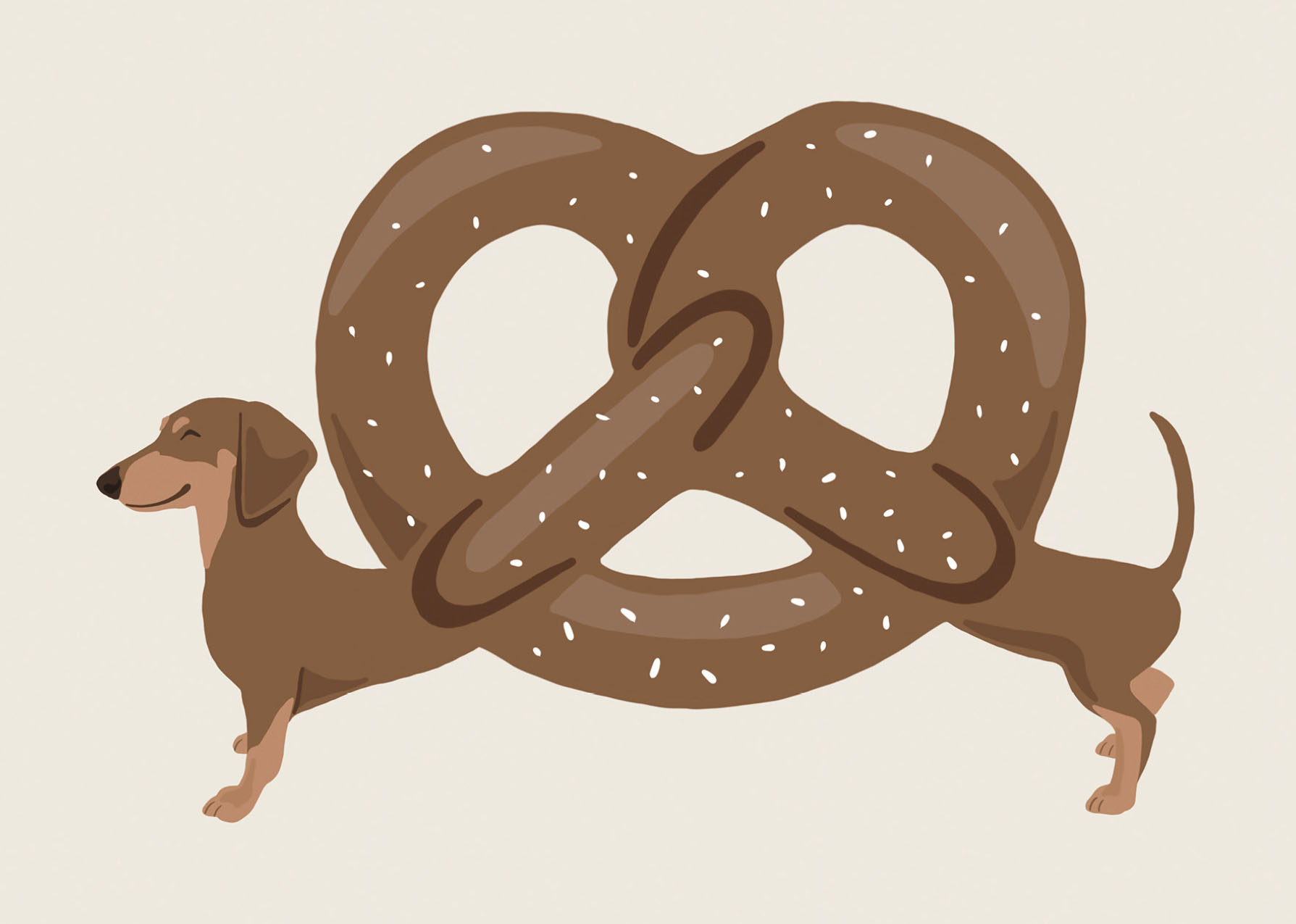 Postcard - Alfie's Greetings - Pretzel