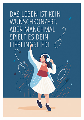 Postkarte - La Card - Lieblingslied