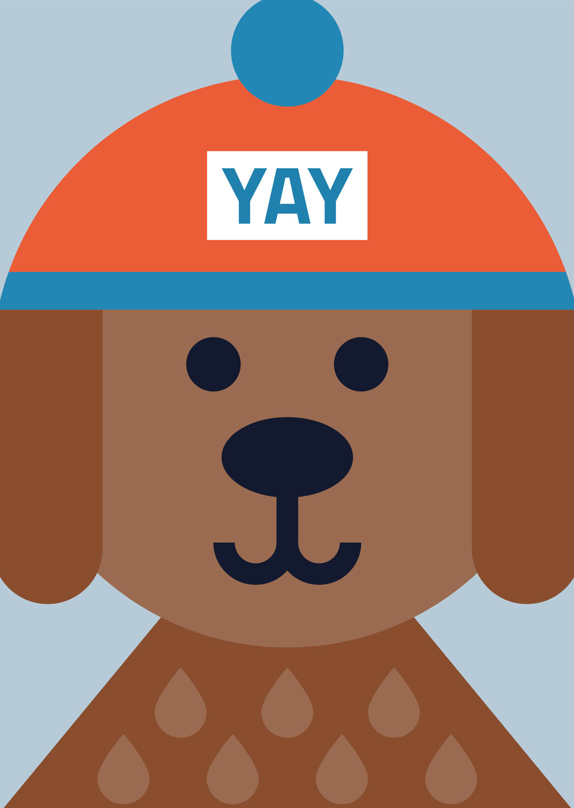 Postcard - Designfräulein - Funny Faces - Dog