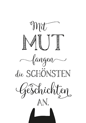 Postkarte - La Card - Mut
