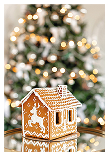 Postkarte - La Card - Gingerbread house
