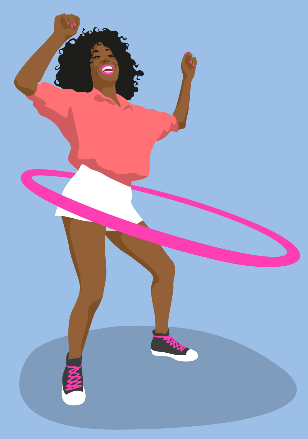 Postcard - luminous - Hula-Hoop