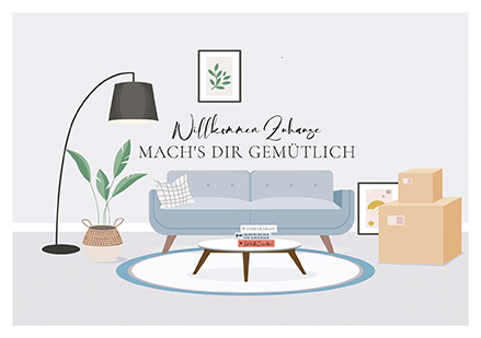 Klappkarte C6 - La Card - Mach's dir gemütlich Klappkarte C6 - La Card - Mach's dir gemütlich