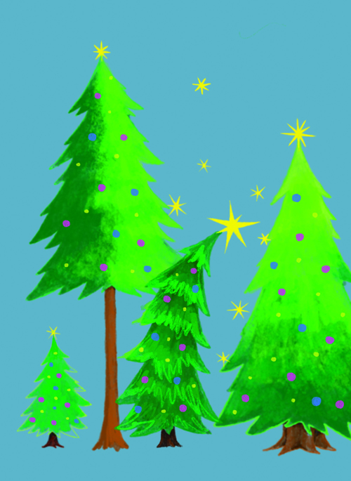 Postkarte - Tabea Güttner - Tannen