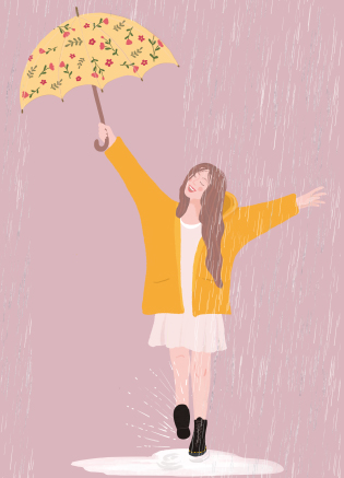 Postkarte - Toni Starck - Rainy Day Postkarte - Toni Starck - Rainy Day