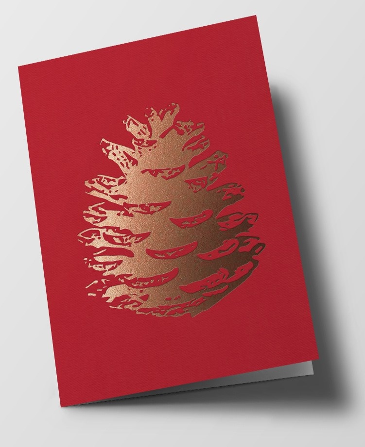 Doublecard C6 - pure - Pine cone, red Doublecard C6 - pure - Pine cone, red