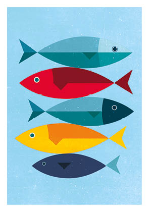 Postcard - Daria Ivanova - fishes
