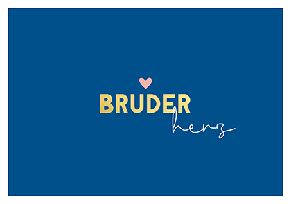 Postkarte - La Card - Bruderherz