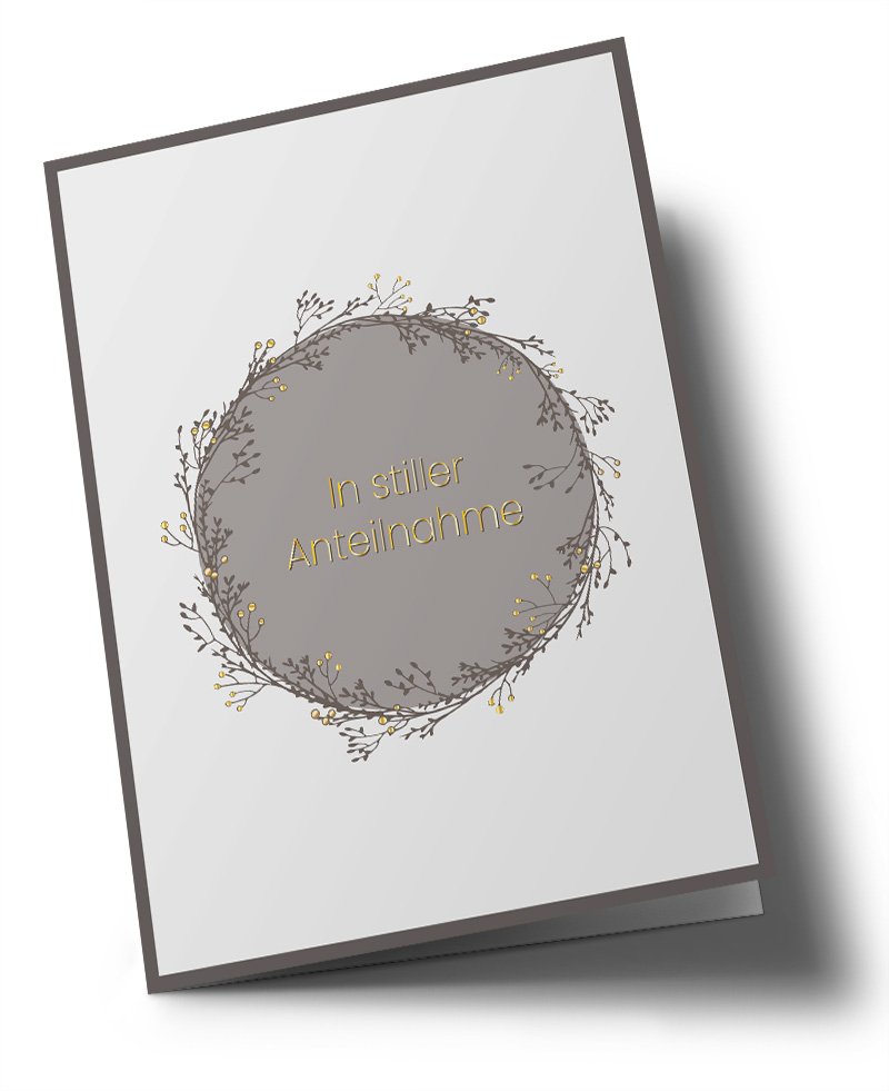Doublecard C6 - Toni Starck - Wreath In stiller Anteilnahme