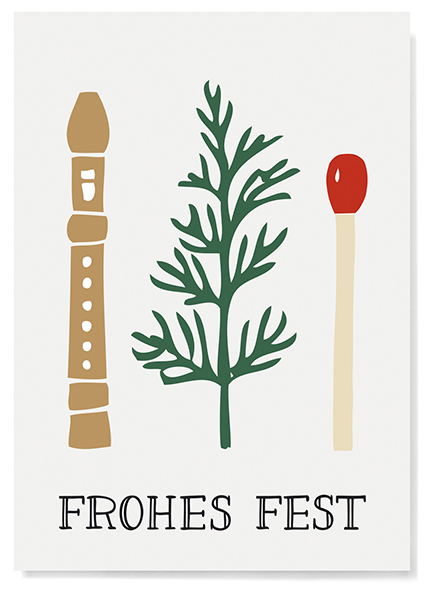 Postkarte - familytree - Frohes Fest